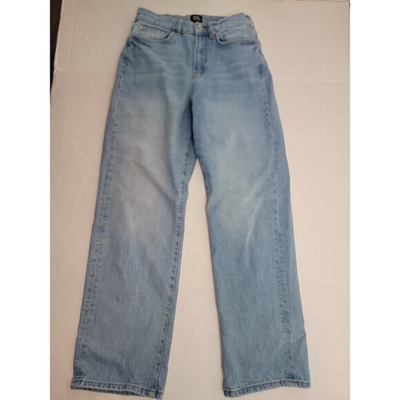 BDG Jeans Womens Sz 28 Stretch Cowboy Jeans High Rise Wide Leg Western Y2K 90s - Picture 2 of 11